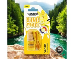 winso fresh wood vanille autoparfum - fresh wood vanille - vanille - winso geur voor in de auto - autogeur - auto parfum