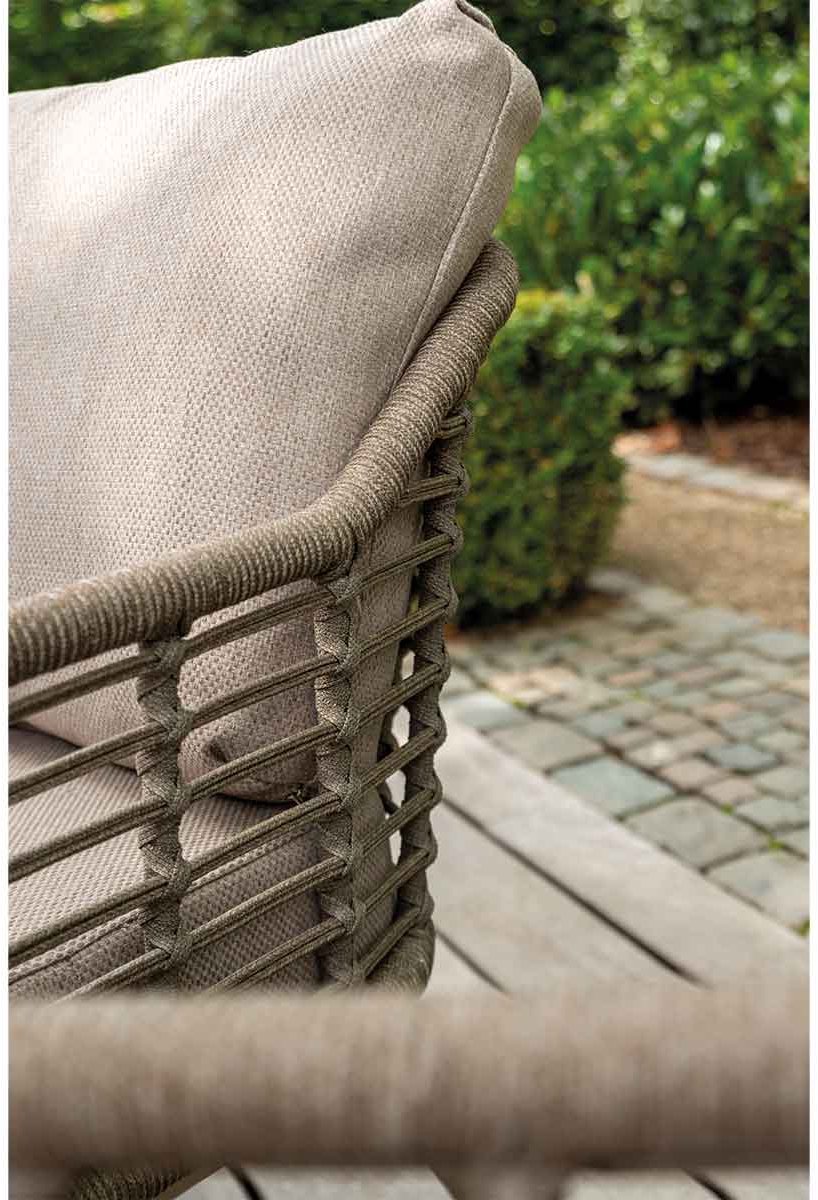 Taste by 4 Seasons Puglia chaise de jardin basse - latte