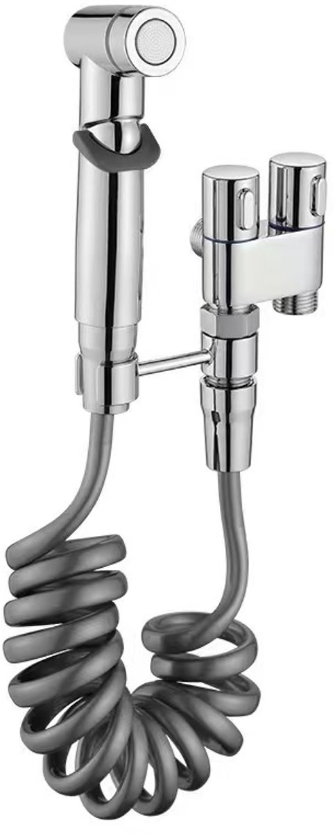 Profielenloods - Bidet sproeier met slang - 1/2 aansluiting - Chroom
