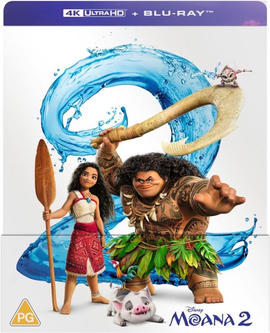 Vaiana 2 / Moana 2 - Steelbook - 4K Ultra HD + Blu-ray - Import