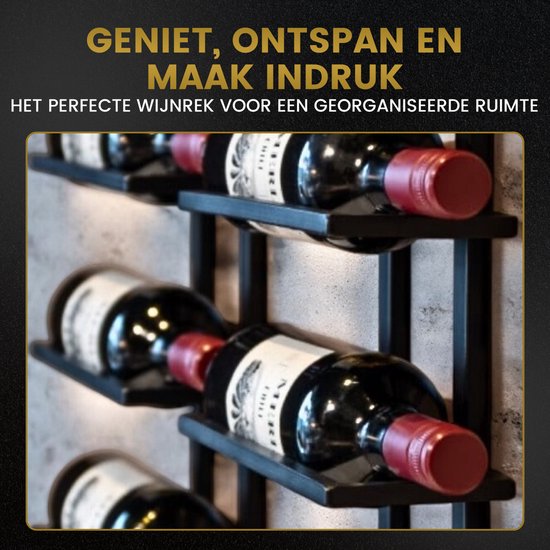 Casier à Vin Mural Catrinaz – 5 Bouteilles – Acier Haute Qualité Noir Mat – Style Industriel Moderne – Support Mural Élégant