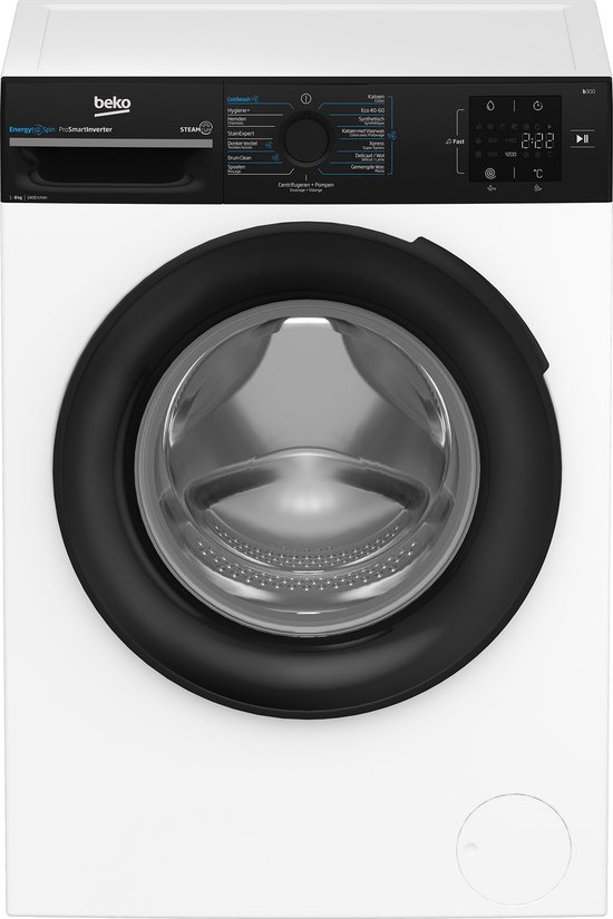 Beko BM3WFT3841B1 - EnergySpin - Wasmachine - 8 kg