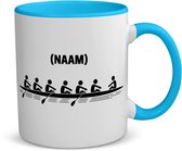 Akyol - Tasse à café avec eigen naam - Tasse à thé - Bleu - Sport - Rameurs - Sports - Capacité 350 ml