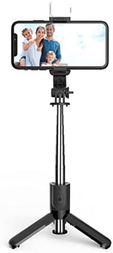 SMALLRIG ST20 Draagbare Selfiestick-statief – Met Bluetooth-afstandsbediening En Uitschuifbare Hoogte Tot 130 Cm