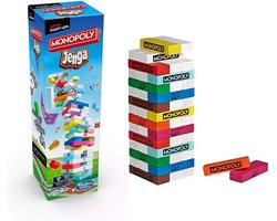 Monopoly Jenga – Monopoly Edition – 2-in-1 – Actiespel – Voor Kinderen en Volwassenen – Klassieker – Bordspel – Bordspellen