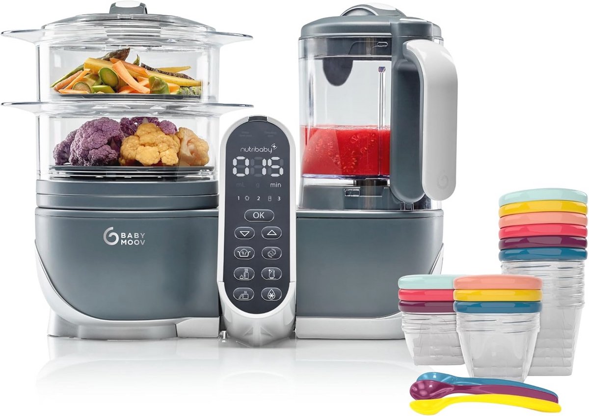 Image of 6-in-1 multifunctionele keukenmachine voor babyvoeding en batchcooking - Ideaal voor het bereiden van gezonde maaltijden