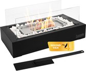 Saroda Tafelhaard - Rechthoek - Zwart - Sfeerhaard - Binnen & Buiten - Bio-Ethanol - Bijverwarming