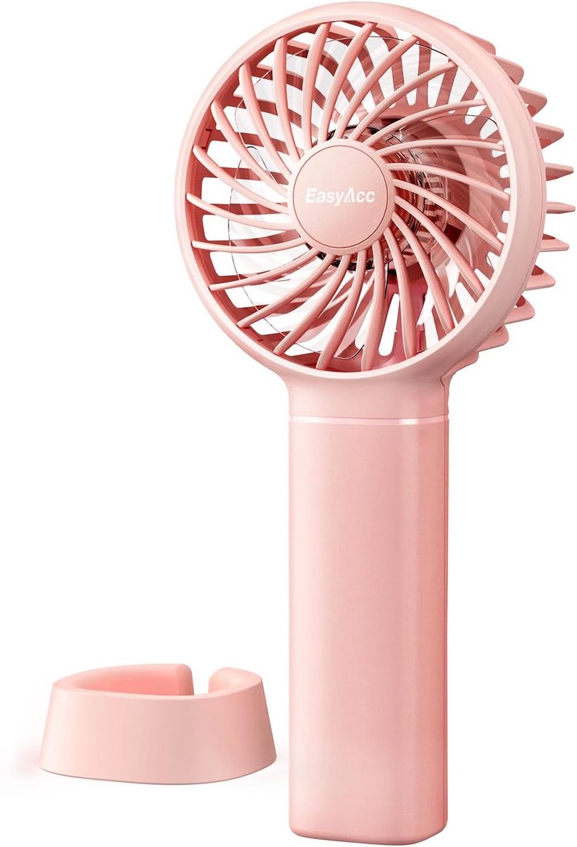 Draagbare USB Mini Handventilator - 3350 mAh, 3 Snelheden, Compact en Oplaadbaar voor Binnen en Buiten