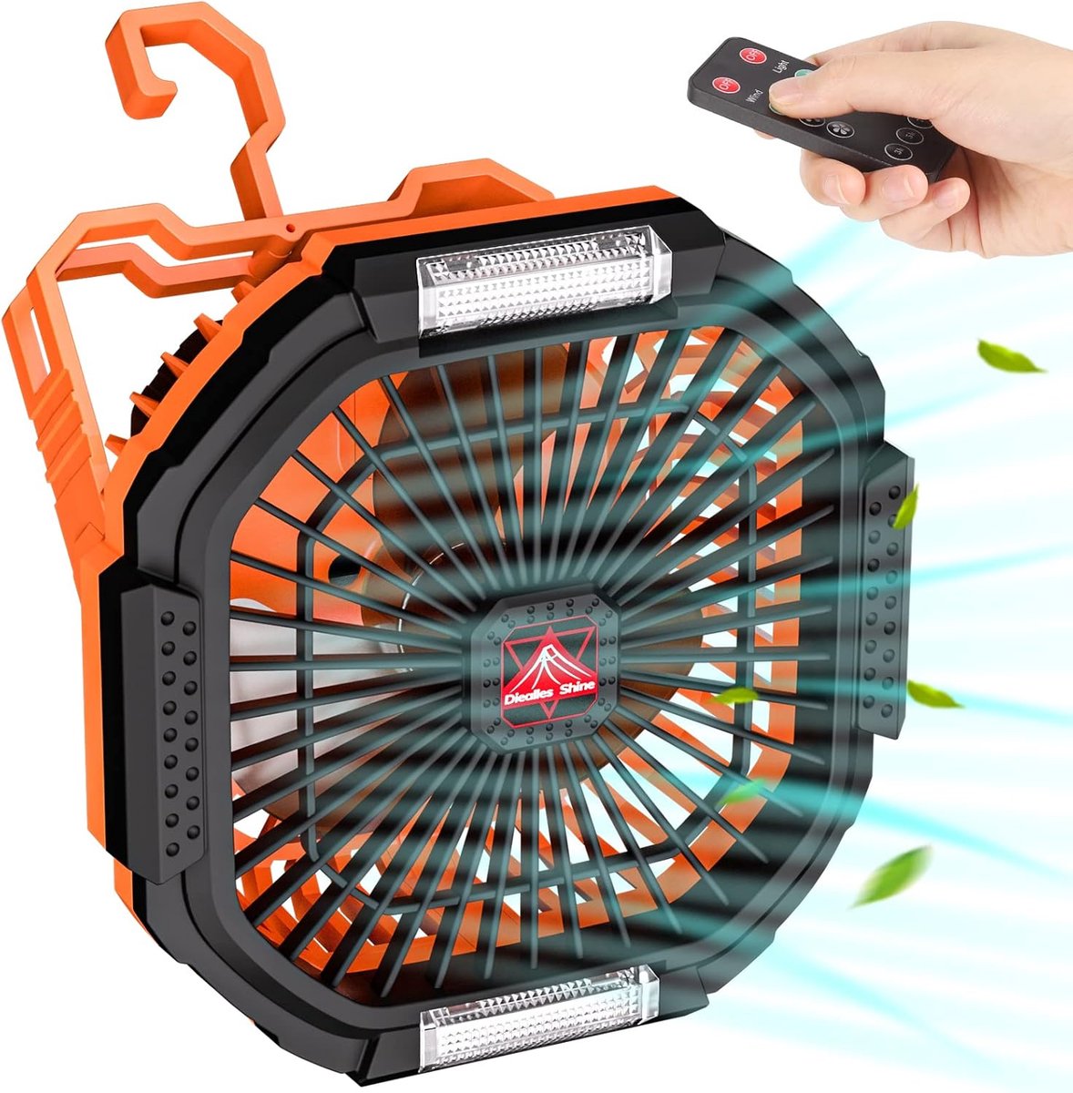 Campingventilator 3-in-1 met Accu en LED Verlichting - Draagbare, Stille Tafelventilator voor Buiten en Thuis
