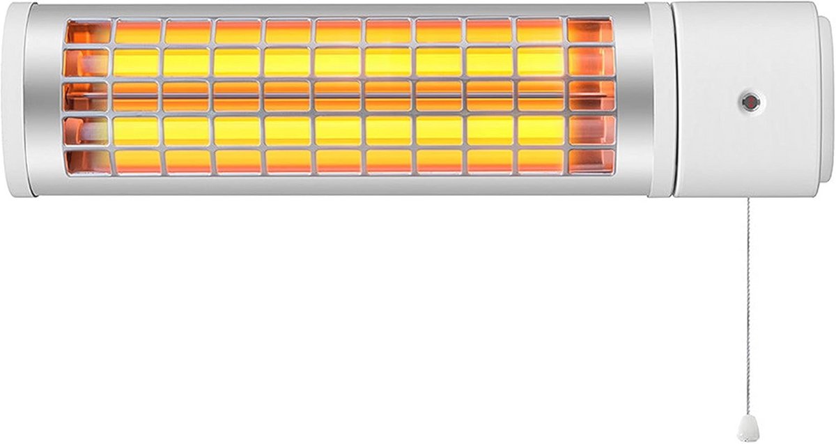 Kwartskachel voor Badkamer - 1200 W, Laag Energieverbruik, IPX4, Ultrastil, Snelle Verwarming