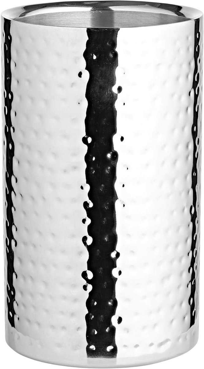 Flessenkoeler van roestvrij staal - dubbelwandig - 20 cm