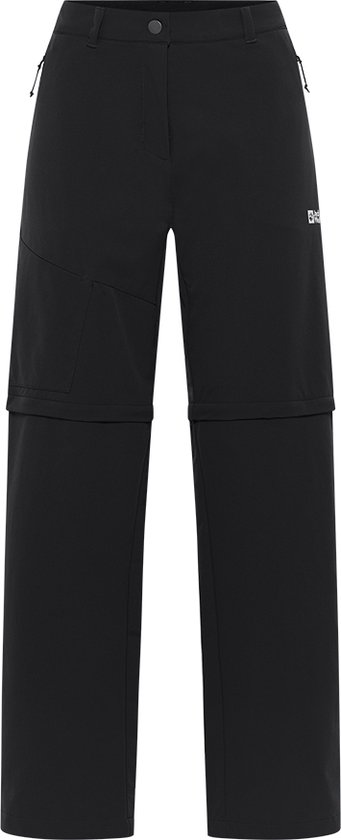 Pantalon d'extérieur femme Jack Wolfskin PICO TRAIL ZIP OFF PANTS W - noir - Taille 42 R