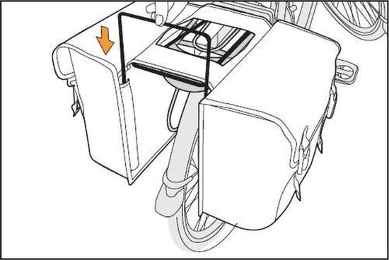 Rieba® Afstandhouder - Voor Dubbele Fietstassen - Spreider Fietstas - Zwart van Rieba — afbeelding 3