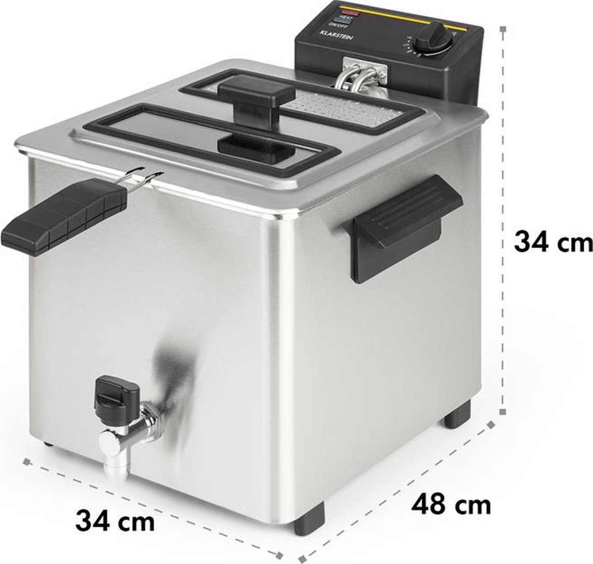 Klarstein AirVital Friteuse à air chaud 2,5L 1300W 8 programmes Klarstein AirVital Friteuse à air chaud 2,5L 1300W 8 programmes