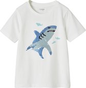 Vertbaudet Jongensshirt met motief in omkeerbare pailletten Basics