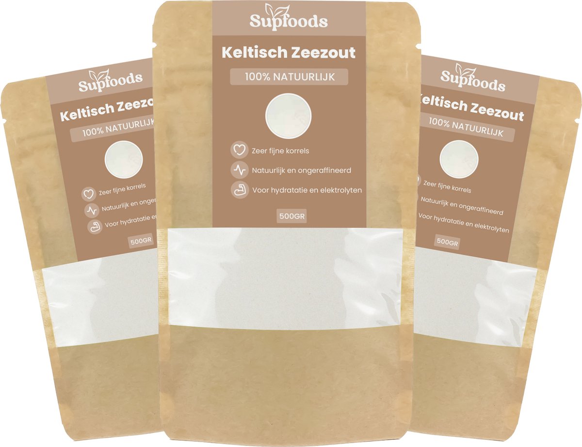 Goedkoopste Keltisch Zeezout 100 Natuurlijk- 2kg – Celtic Sea Salt is Rijk aan Mineralen en Sporenelementen voor een Unieke Smaak - Keltisch Zeezout Fijn