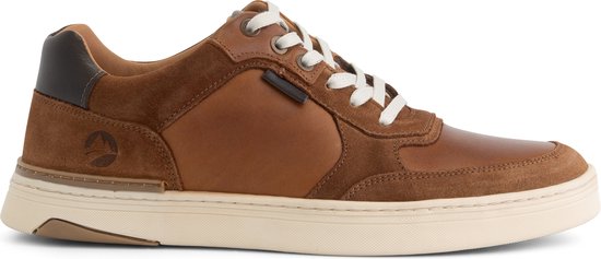 Travelin' Burnham - Baskets homme - 100% cuir - Baskets - Cognac