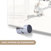 MuchoWow® Peinture sur verre 120x180 cm - Peinture sur verre - Hiver - Montagnes - Paysage - Neige - Photo sur verre acrylique - Peintures