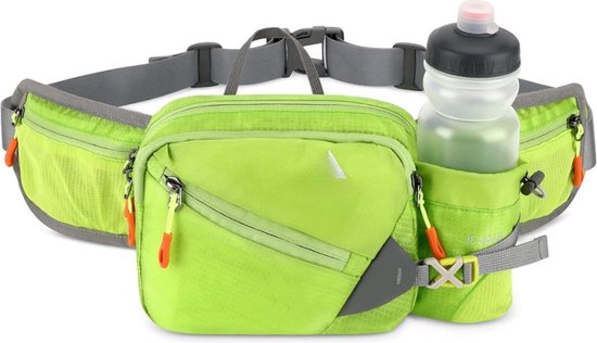 ThreeH Heuptas met drie zakken, verstelbare riem, taille, outdoor stoel, babykruk, BC27, blauw