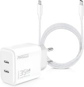 Chargeur Multi USB 65W 3 Ports + Câble Lightning USB-C iPhone iPad - Noir