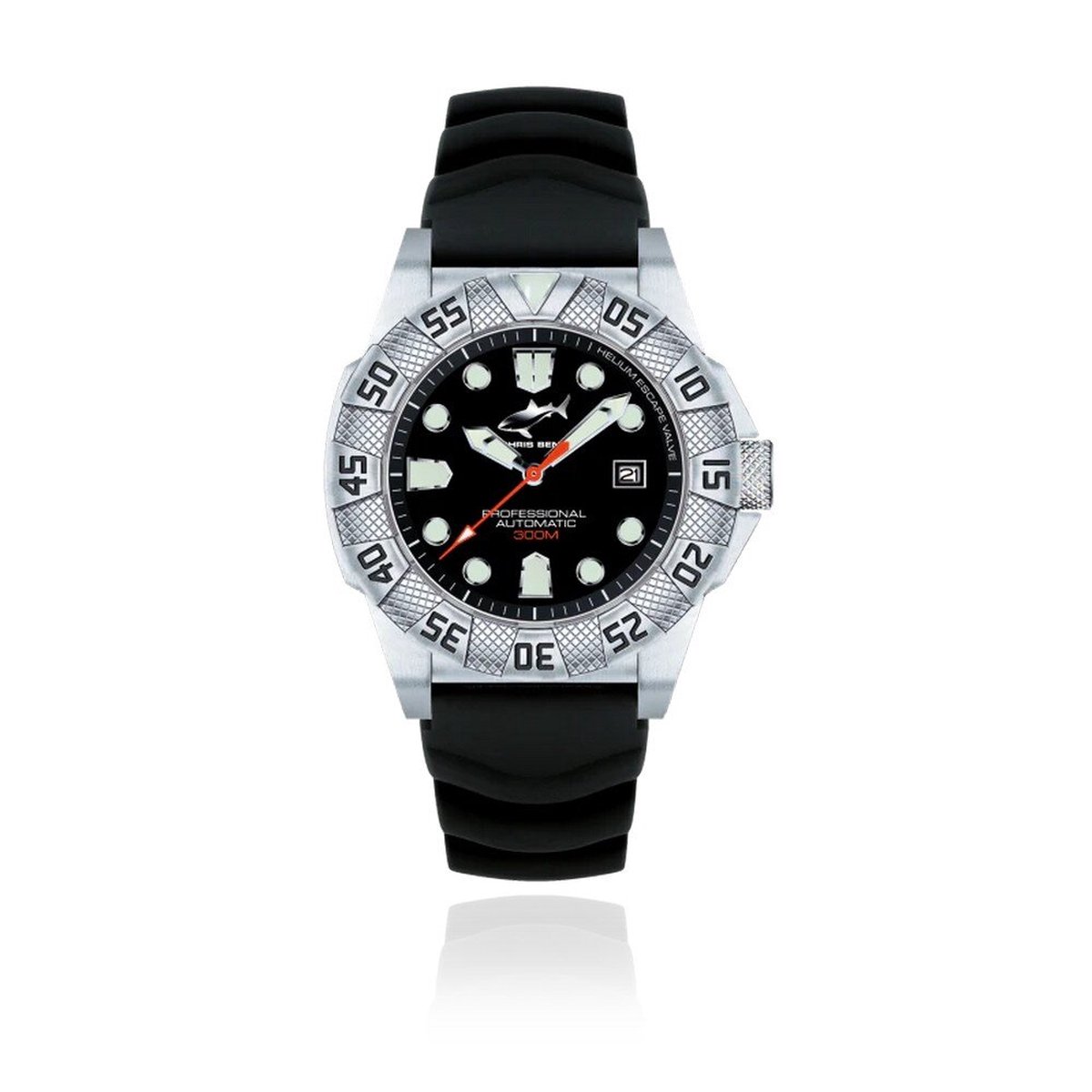 Chris Benz - CB-300A-S-KBS - Polshorloge - Duikershorloge - Heren - Automatisch - Deep 300M