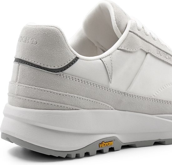 Sneaker Dutch'D ® - Wit/ Grijs - Luxe - Sportive - Cuir - Eclipse - Taille 45
