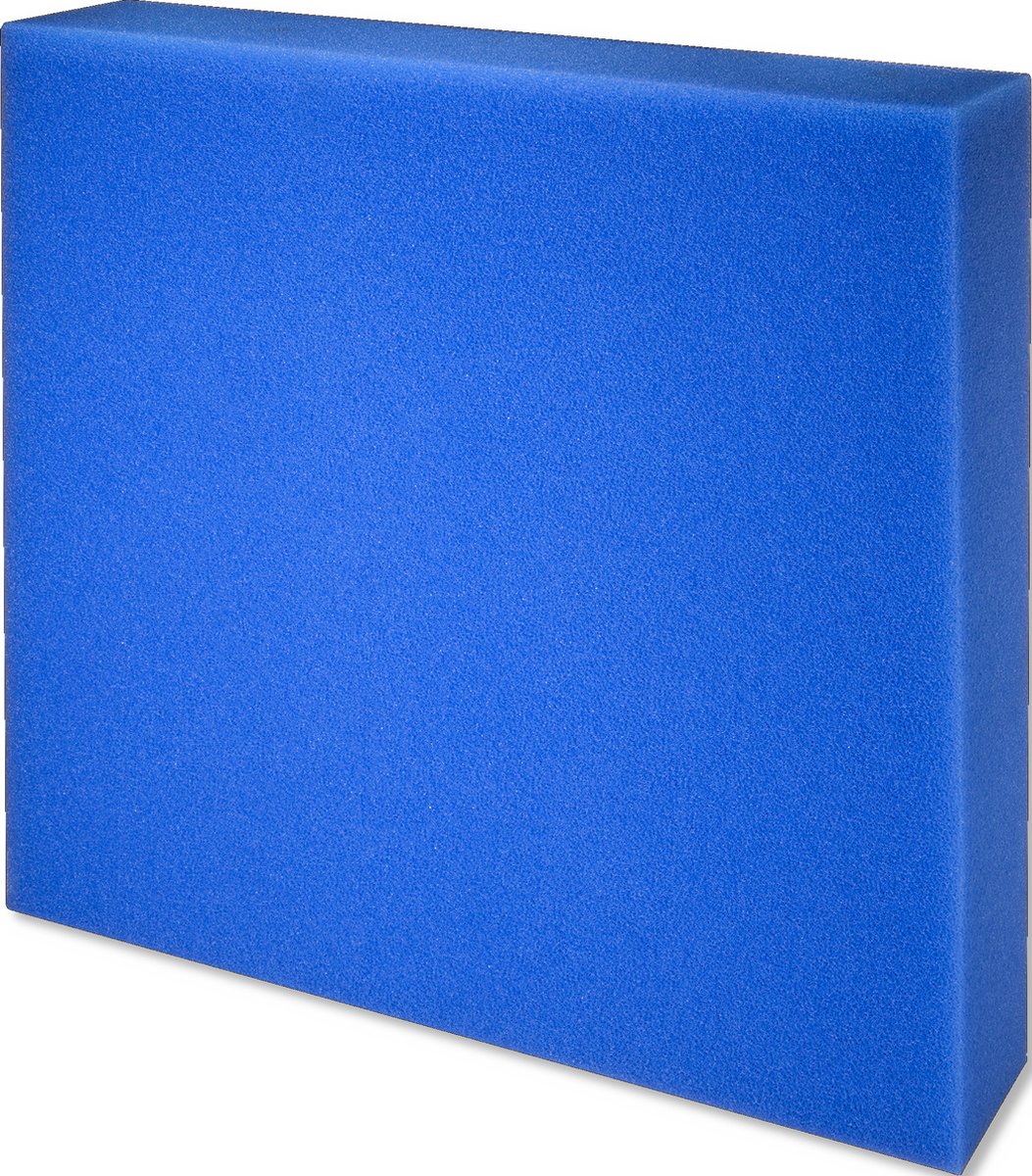 Filterschuim 100x50x10 cm - Filtermateriaal - grof blauw