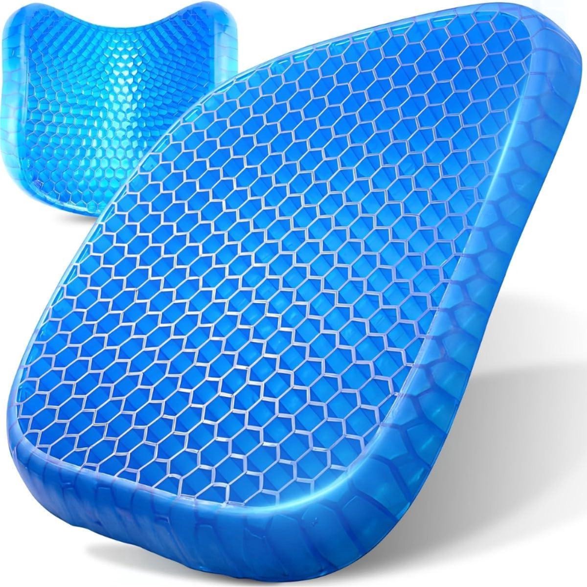 Comfort zitkussen - orthopedisch stoelkussen voor meer zitcomfort - ergonomisch zitkussen voor bureaustoel auto - dik gelkussen
