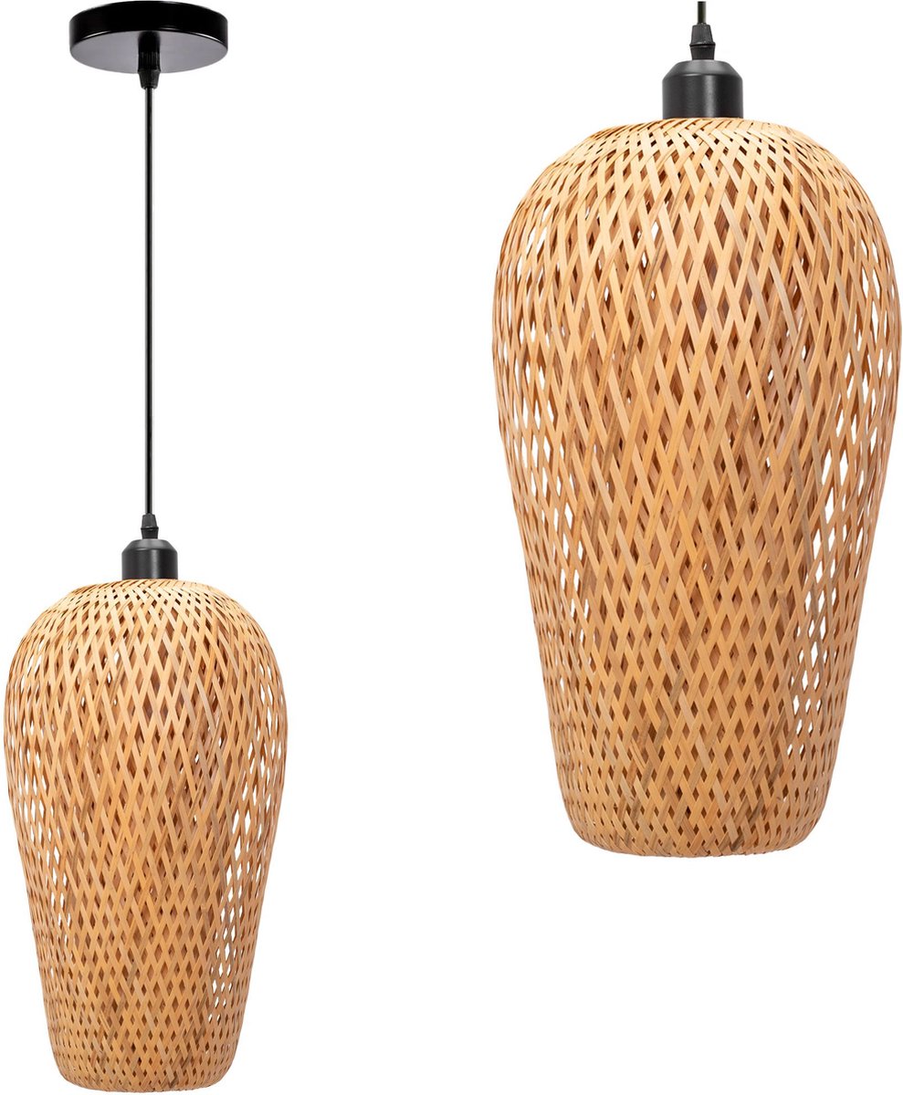 Toolight App986-1Cp Hanglamp Bruin 38X23X90Cm