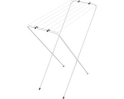 Urban Living Wasrek/droogrek - wit - metaal - 83 x 89 x 34 cm - staand