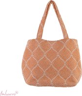 Imbarro - Tas - Shopper - Strandtas - Grace - Peach - Oranje - Katoen - 50x50