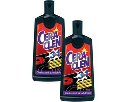 Cera Clen 3-in-1 - verzorging voor glazen keramiek en inductie reiniger - 2x 200 ml