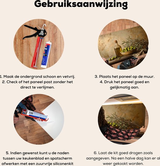 Crédence de Cuisinière en Aluminium 100x50 cm - Olives - Nature morte - Vintage - Écran Pare-éclaboussures pour Plaque de Cuisson - Protection Murale