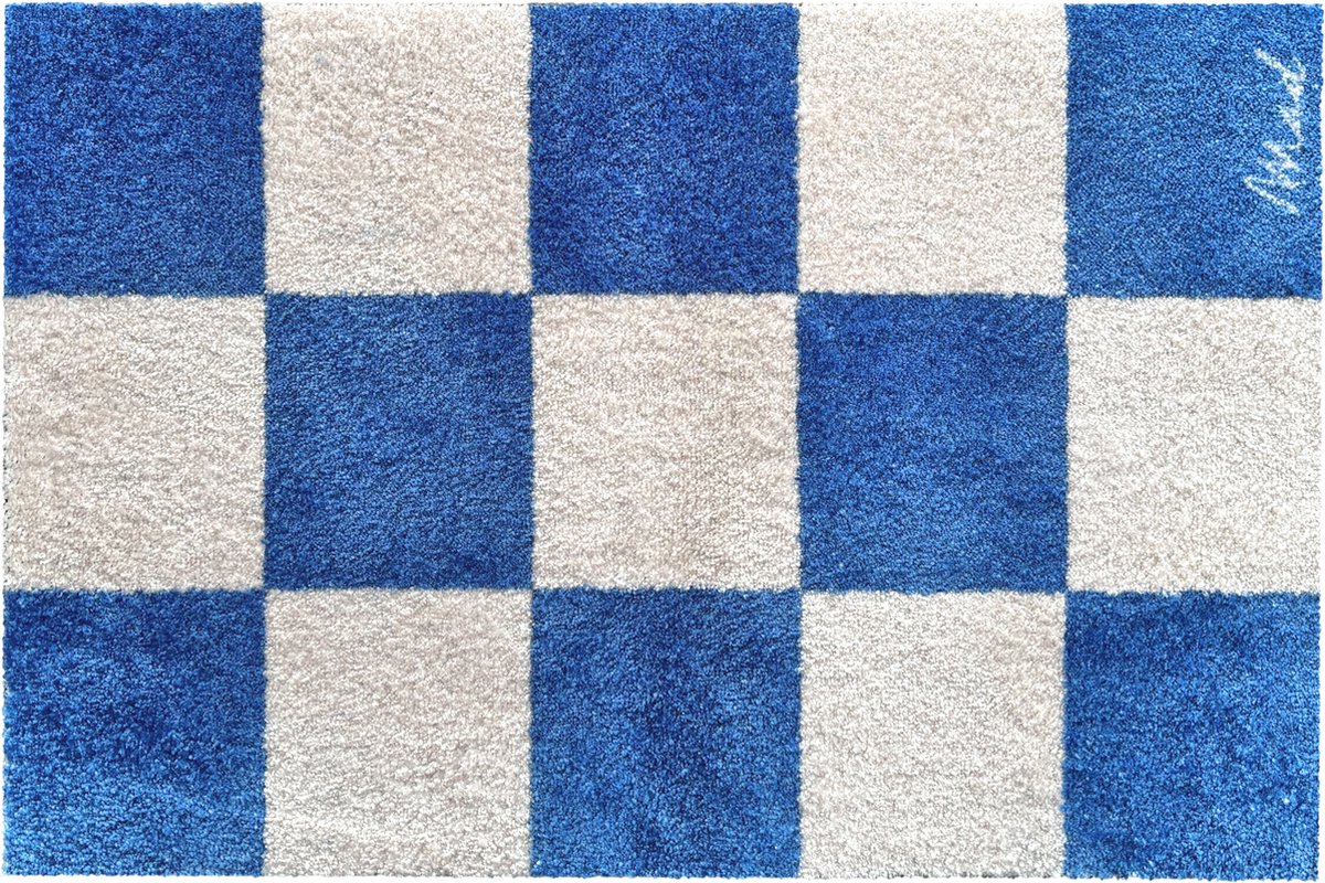 Mad About Mats - DIDI - deurmat/badmat - ruitjes - droogloop/touch - wasbaar - 50x75cm
