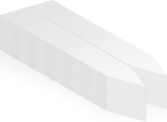 200 Stuks - Plantenlabels - 2x10 CM - Planten labels - Groenten labels - Groente labels - Wit - plantenstekers - Nursery Stake Tags voor potplanten - kunststof