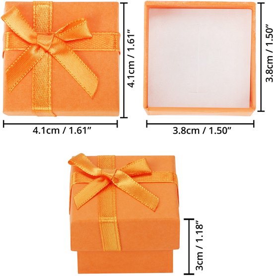 Lot De 24 Petites Boîtes Cadeaux Bijoux Avec Nœud - Coffrets Carton Colorés 8x5x2.5 Cm, Intérieur Mousse, Pour Bague, Collier, Boucles D'Oreilles, Mariage Anniversaire Noël