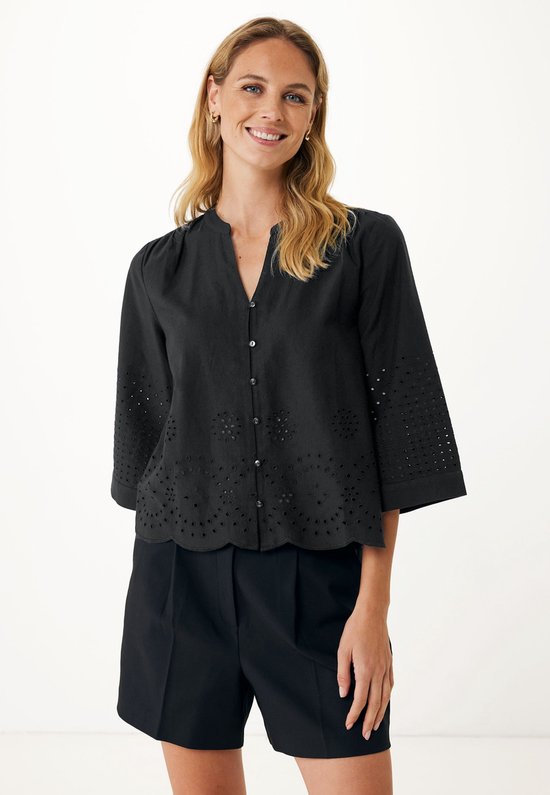 Chemisier Mexx Modern Embroidery Noir Femme - Taille 34