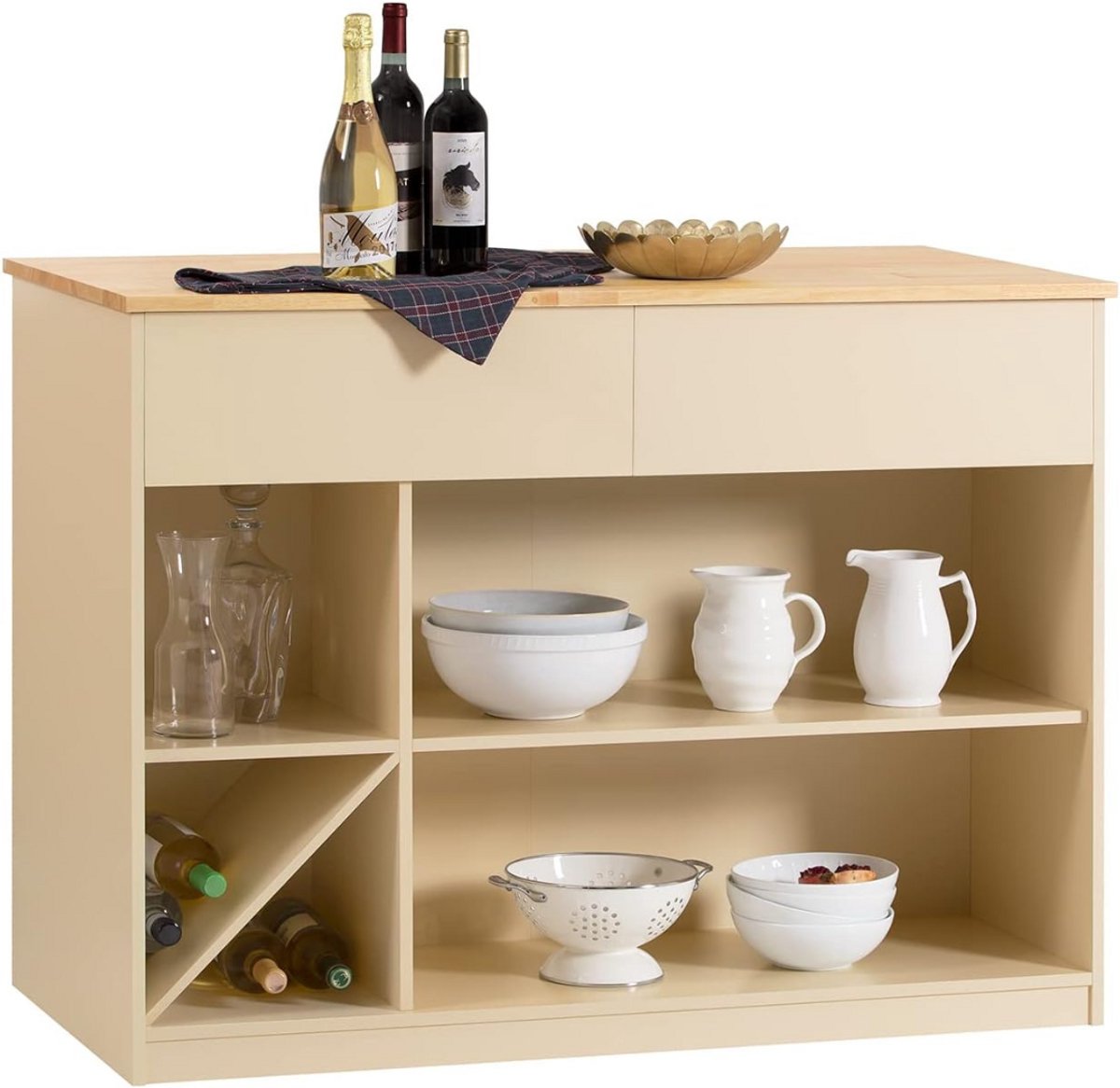 ApexArte® Keukeneiland - Verplaatsbaar - Keukenkast - Dressoir - Organizer