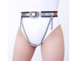 Prolink Novelties® Female Chastity Harness met siliconen voering - Open kruis - BDSM