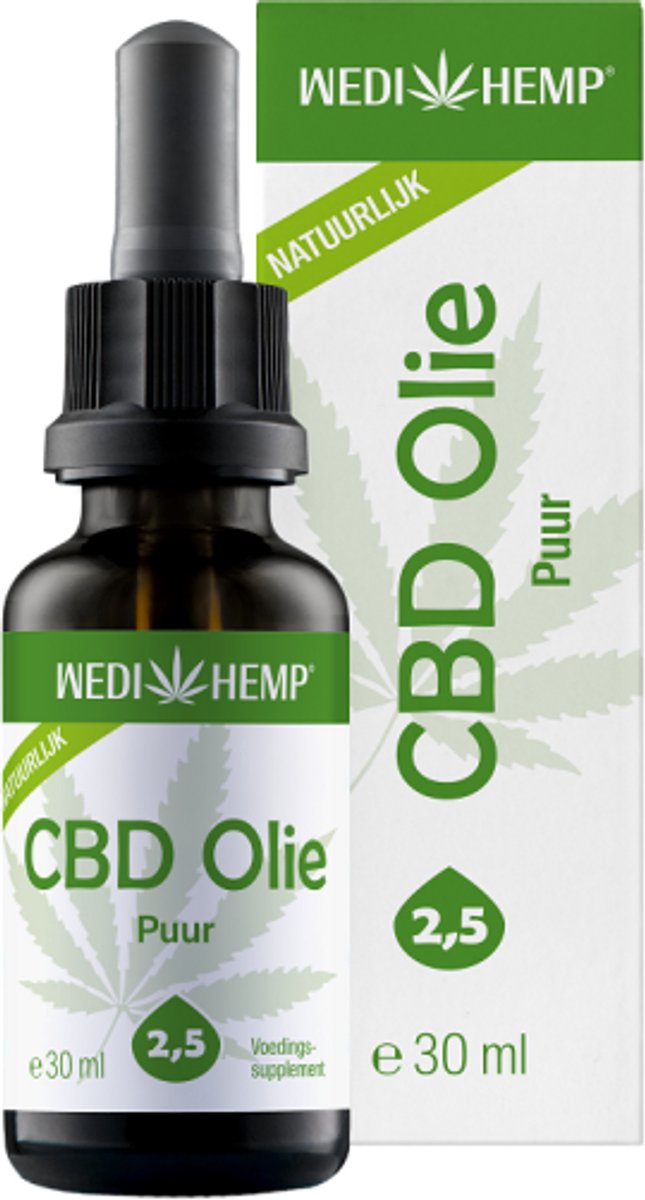Goedkoopste Wedihemp CBD olie puur (2,5 ) - 30 ml