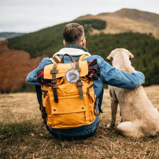 Stijlvolle en Draagbare Horlogedoos met Waterdichte Bescherming en Karabijnhaak voor Reizen