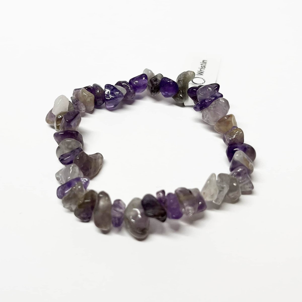 Wristin - Kralen armband robuust amethist
