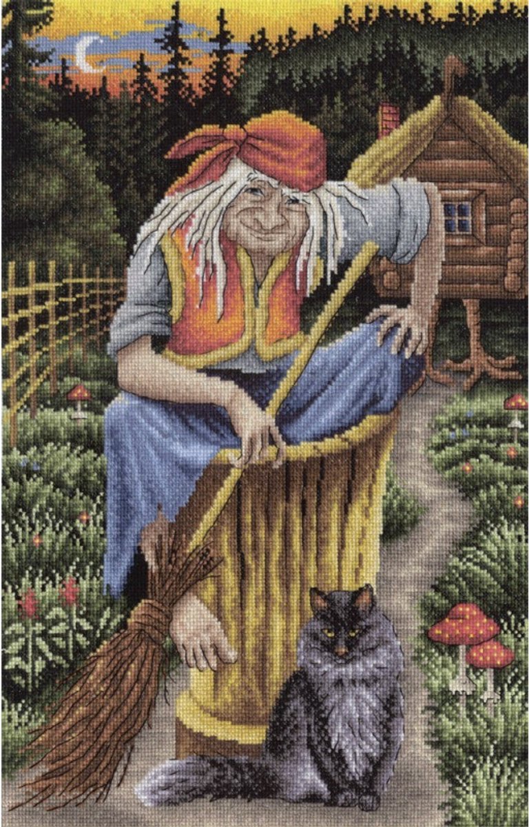 Borduurpakket Baba - Yaga