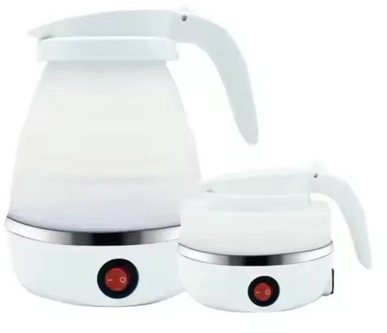 Opvouwbare waterkoker – 0.6L – 600W – siliconen – camping