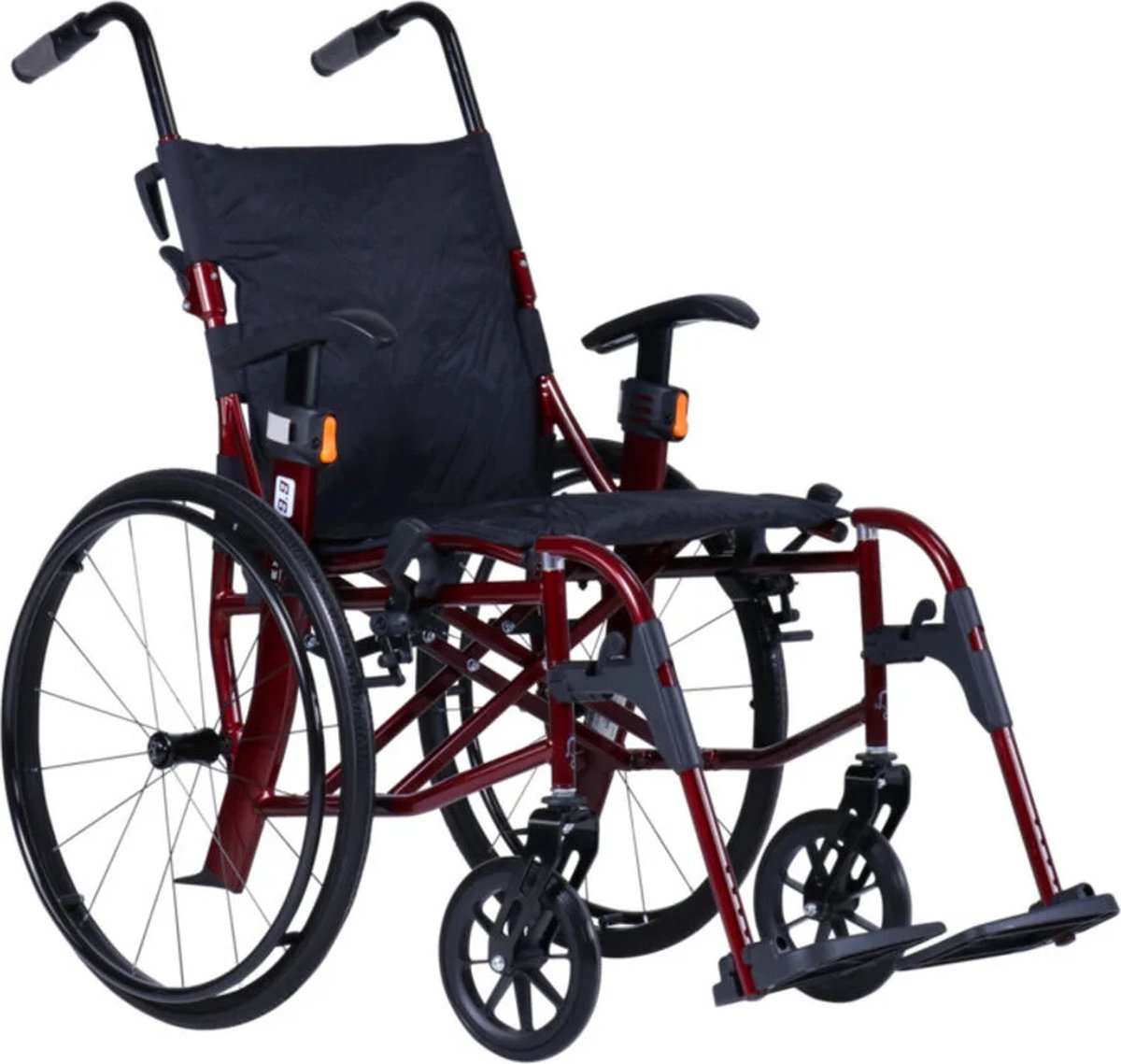 Excel Light 9.9 Rolstoel – Super Lichtgewicht Transportrolstoel- Tuscan Red