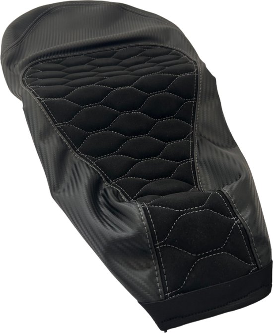 Compatibel met Piaggio Beverly 350 ABS Sport Touring zadelhoes voor scooter zweetbestendig Tucano Urbano 326-N1 van netstof Aero 3D zwart Cool Fresh 29 x 33 cm dikte 2 cm koel zittend