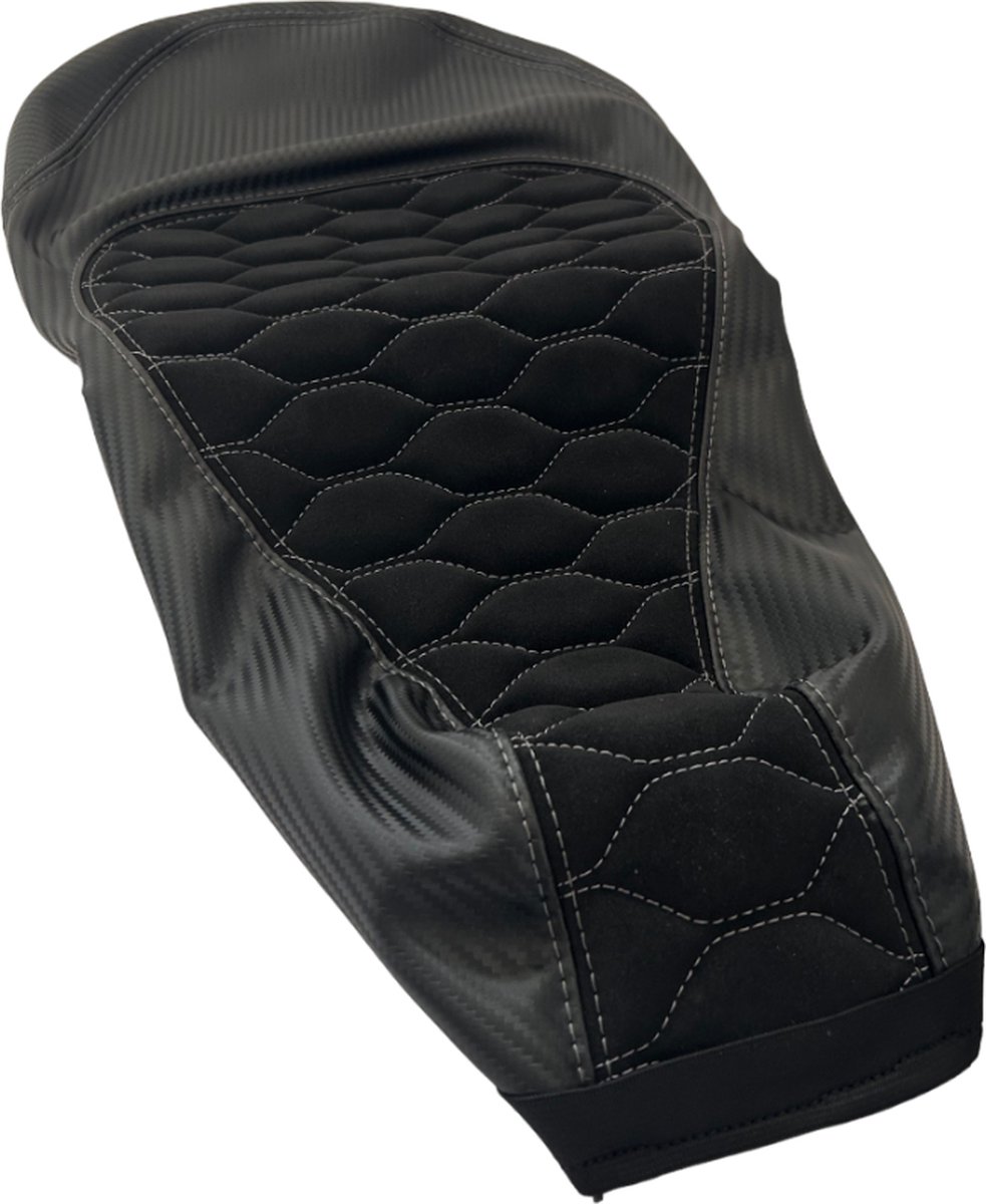Zadelhoes Alcantara / Carbon Piaggio Zip Zwart Custom