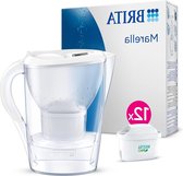 Bol.com Marella Cool wit waterfilterkan 24L - inclusief 12x MAXTRA PRO ALL-IN-1 filters - digitale vervangingsindicator - besche... aanbieding