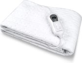 Bol.com Elektrische onderdeken 150 x 80 cm - automatische uitschakeling - oververhittingsbeveiliging - 3 temperatuurstanden - wa... aanbieding