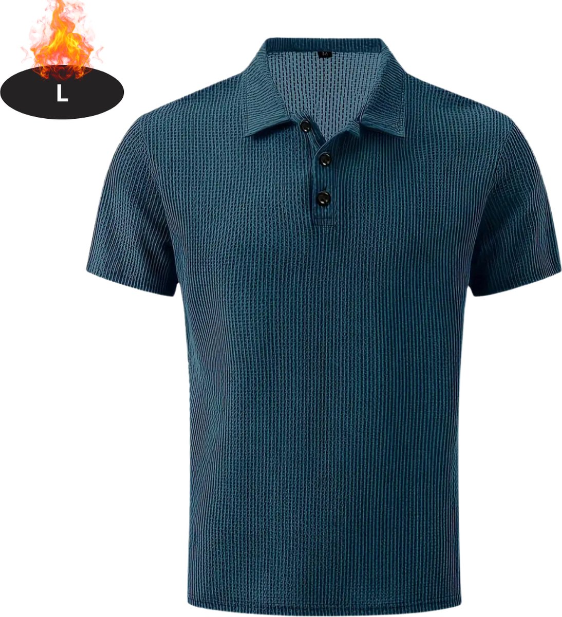Livano Poloshirt Heren T-Shirt Heren Shirt Overhemd Polo Shirt Donker Cyaan